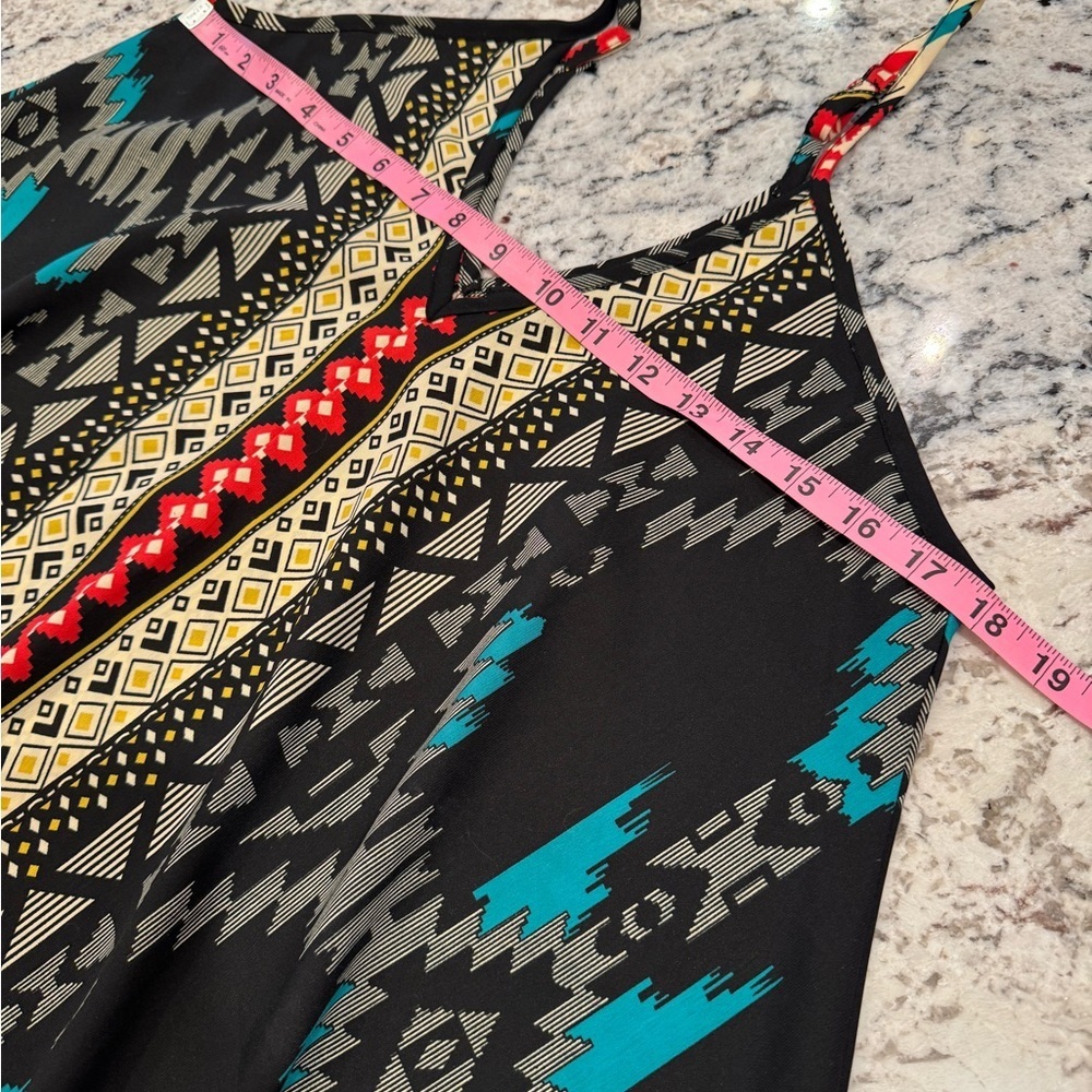 SOHO Tribal Print Handkerchief Hem Romper Size 3 Boho Festival - Picture 5 of 7